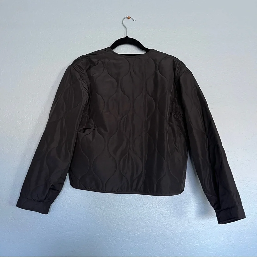 Divided H&M Black Quilted Utility Jacket - Picture 3 of 3